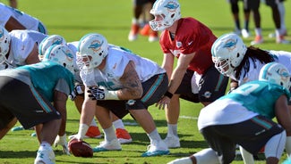 Next Story Image: Offensive line makes strides in Dolphins scrimmage